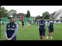 AUSTRALIAN BATTING BOWLING TRAINING VISION | WEBSTER & TRAVIS HEAD IN THE NETS AT LORDS