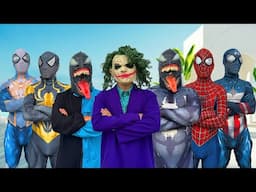 TEAM SPIDER-MAN vs BAD GUY TEAM || Save Spiderman From New Bad-Hero..!!! ( Live Action ) - FLife vs
