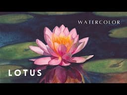 LOTUS 🪷 | Watercolor Painting Process