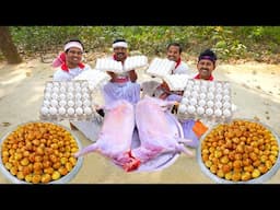 New year Special Mutton Curry & Anda Curry cooking for village people | villfood Kitchen