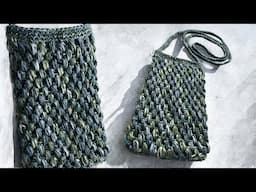 Crochet a Cute Phone Bag 🧶 | Easy Shoulder Bag Pattern + Step-by-Step Tutorial