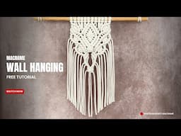 Easy Small Macramé Wall Hanging Tutorial | Quick Boho Desk/Wall Décor