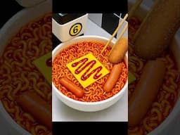 불닭볶음면은 못 참지? 미쳤다는 말밖에 안나오는 24시 무인라면 편의점 레시피! Automated Ramen machine! Korean ramen store #shorts
