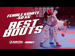Best Bouts of Karate1Rabat: FEMALE KUMITE -50KG | WORLD KARATE FEDERATION