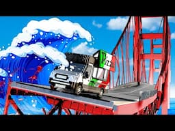 TSUNAMI DESTROYS BRIDGE! (Teardown)