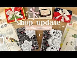 Handmade Fabric Journals | Junk Journal Supplies | Spring/Summer Shop Update
