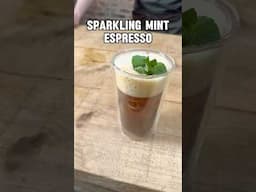 Iced Sparkling Mint Espresso #coffee #icedcoffee #shorts