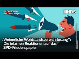 „Weinerliche Wohlstandsverwahrlosung“: Die infamen Reaktionen auf das SPD-Friedenspapier | NDS