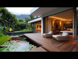 Turn Your Outdoor Space into a Tropical Haven with Water, Greenery, and Natural Style