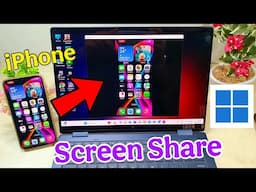 How To Screen Share Iphone To Windows PC | Mirror Screen From Iphone To PC | Screen Mirror iPhone