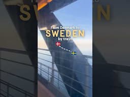 From Denmark 🇩🇰 to Sweden 🇸🇪 by train 🚆