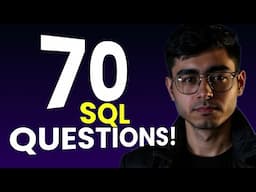 Solve 70 SQL Questions in 3 hrs | Ultimate SQL Practice | Master SQL