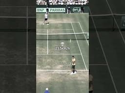 253km/h serve!  😳 John Isner serving unstoppable serves! #daviscup #shorts #tennis #tennisplayer