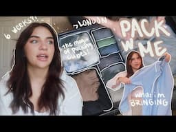 PACK WITH ME FOR A SUMMER ABROAD (what i'm bringing & wearing)
