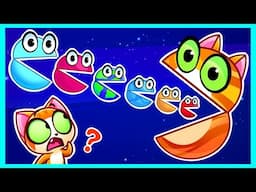 Hungry Planets 🚀 Solar System 🪐Planets size | Toddler video by Purr-Purr Tails