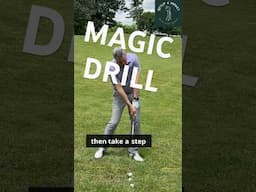 Magic drill for a single plane golf swing.