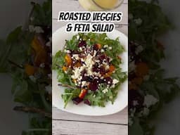 Delicious Roasted Veggie Salad with Dijon Honey Dressing #recipes #food #salad #thepolishspoon