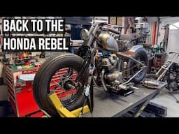 Honda Rebel 250 Bobber Build Part 7 | Wiring, Seat, Tail light