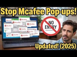 McAfee Pop-Ups Won’t Go Away? Do THIS Now!