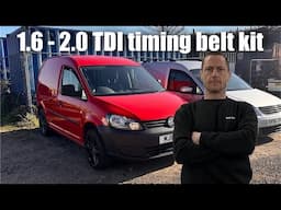 Vw caddy 1.6 - 2.0TDI timing belt kit replacement