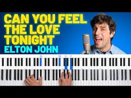 How To Play "Can You Feel The Love Tonight" by Elton John [Piano Tutorial + Chord Chart]