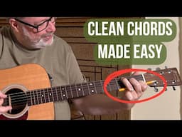 How to Get Clean Sounding Chords on Guitar (The Pencil Trick)