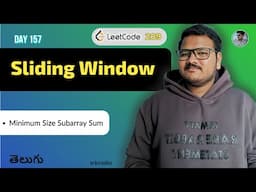Leetcode 209: Minimum Size Subarray Sum in Telugu | Brute Force, Sliding Window | srkcodes