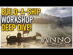 SHIP CUSTOMIZATION FEATURE Looks Amazing!! || Anno 117 Pax Romana