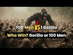 100 Men Verses 1 Gorilla | 1 Gorilla Verses 100 Men - Who Wins?