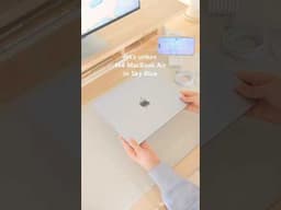 let’s unbox the M4 MacBook Air in Sky Blue 🩵💻 #apple #appleunboxing #macbookair #aesthetic
