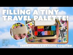 FILLING A MINI WATERCOLOUR TRAVEL PALETTE ✨ from @OlindasArtisticOddities 🤗💖✨