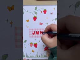 Cute title idea for your bullet journal 🧺🌸✨