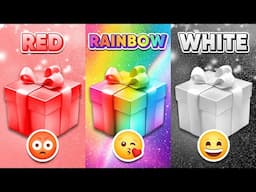 Red, Rainbow or White 💖🌈🤍 Choose Your Gift...! How Lucky Are You? 😱 Quiz Shiba