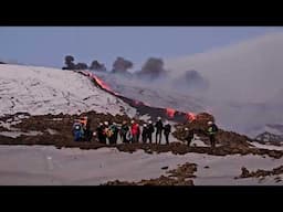 How to hike to lava on Mt. Etna during the Spring 2025 eruption