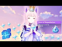 preparing for Kokomi so I can level 90 her immediately