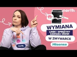 🎢 Drzwi zmywarki opadają? Wymiana linek i sprężyn zawiasu w zmywarce Hisense |  North.pl