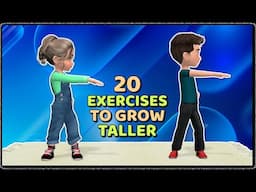 20 MOVES TO GROW TALLER: KIDS EXERCISE (NO REPEATS)