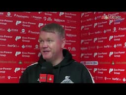 Grant McCann reacts to Rovers being promoted to League One