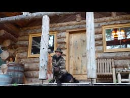 Solo Black Bear Catch and Cook at a Log Cabin in the Canadian Wilderness
