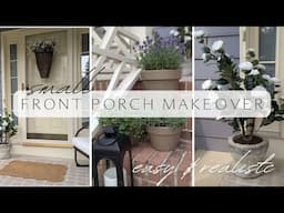 Modern Cottage Style Front Porch Makeover //  Small Porch Ideas // Deals + Thrift & DIY