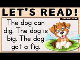 LET'S READ! | PRACTICE READING SIMPLE PARAGRAPHS FOR KIDS | LEARN TO READ ENGLISH | TEACHING MAMA