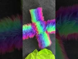 Meet Pig, the rainbow fluffy weighted fan toy 🧸