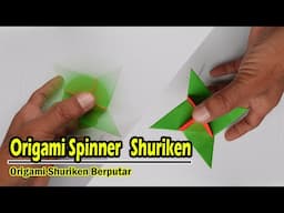 Origami Spinner Shuriken| Cara Buat Origami Spinner Shuriken