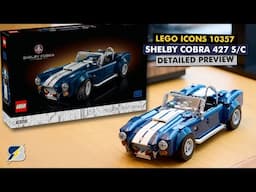 LEGO Icons 10357 Shelby Cobra 427 S/C detailed preview - classic look, but is it a winner?