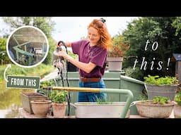 We Built a Tiny Garden on Our Narrowboat — Here's How It Went
