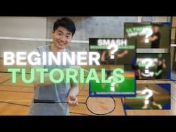 The 5 BEST Videos For Beginners in Badminton - (Grip, footwork, clear, serve & smash)