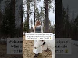 Did you know that the elf language was based on Finnish?✨