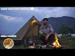 Solo Night Camping In Forest Of Uttarakhand | Overnight Camping in Rainy Weather | @Tejascamping