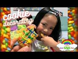 COOKIE DECORATING WITH SAM | LEARNING COLORS | KID'S ART | LET'S HAVE SAM FUN