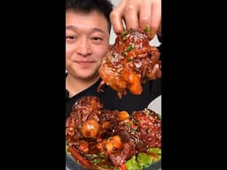 The soy-sauce spareribs I cooked at home is so delicious. #delicious food #indulge in eating meat.